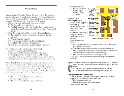 Urban Patrolling Tactics, Techniques and Procedures - Defense ...