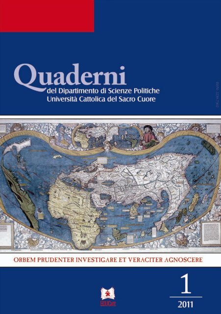 AA.VV., Quaderni del Dipartimento di Scienze Politiche, 1 ... - EDUCatt