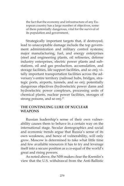 Russian Nuclear Weapons: Past, Present, and Future