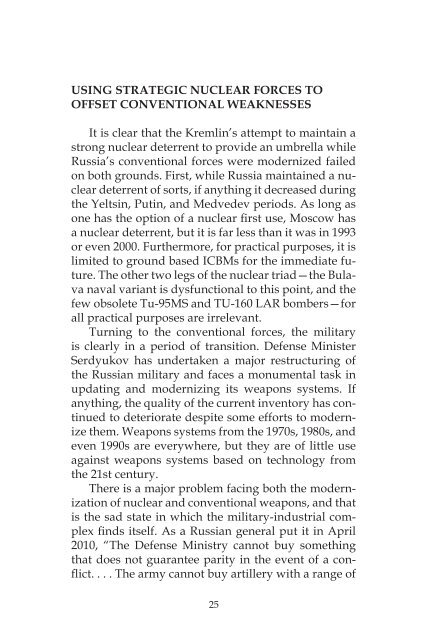 Russian Nuclear Weapons: Past, Present, and Future
