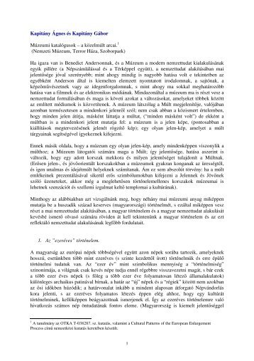 pdf 286 kb - MTA Szociológiai Kutatóintézet - Magyar Tudományos ...