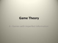 Dynamic games of imperfect information