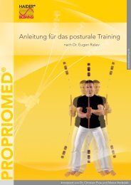 Anleitung für das posturale Training - HAIDER BIOSWING Gmbh