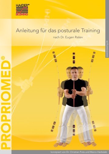 Anleitung für das posturale Training - HAIDER BIOSWING Gmbh