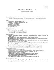 CURRICULUM VITAE - UCLA's Department of Sociology
