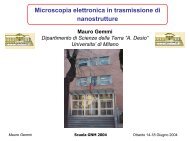 Microscopia elettronica in trasmissione di nanostrutture