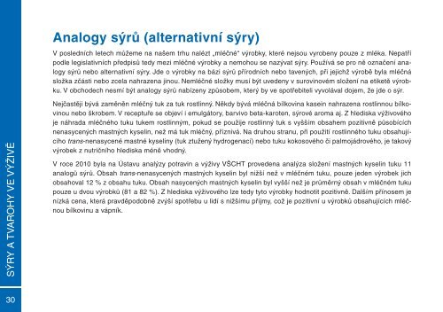 SÃRY A TVAROHY VE VÃÅ½IVÄ - ÄeskÃ¡ technologickÃ¡ platforma pro ...