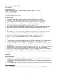 Curriculum Vitae: Michael David LEE Personal Details Name ...