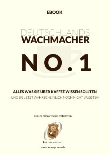 Deutschlands Wachmacher No.1 - noch heute Kaffeeautomaten mieten