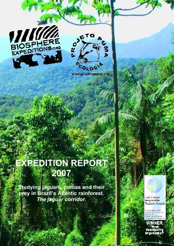 EXPEDITION REPORT 2007 - Biosphere Expeditions
