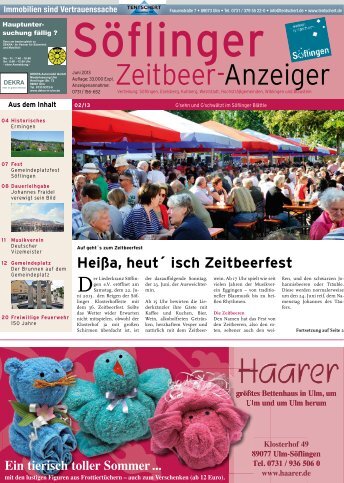 SÃ¶flinger Zeitbeer-Anzeiger vom Juni 2013 (PDF 7,9 MB)