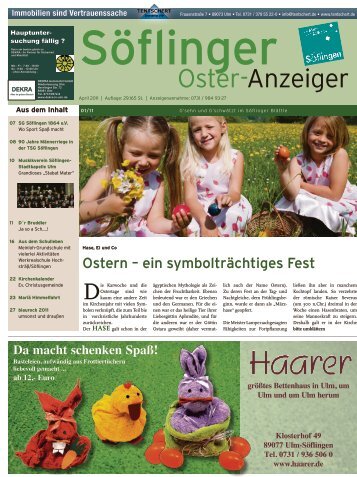 SÃ¶flinger Oster-Anzeiger vom 2011 (PDF 25 MB)