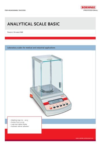 PDF-Download - Soehnle Professional