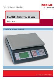 BALANCE COMPTEUSE 9222 - Soehnle Professional