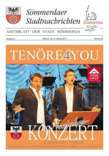 Amtsblatt Nr. 20 vom 02.10.2013 - Sömmerda