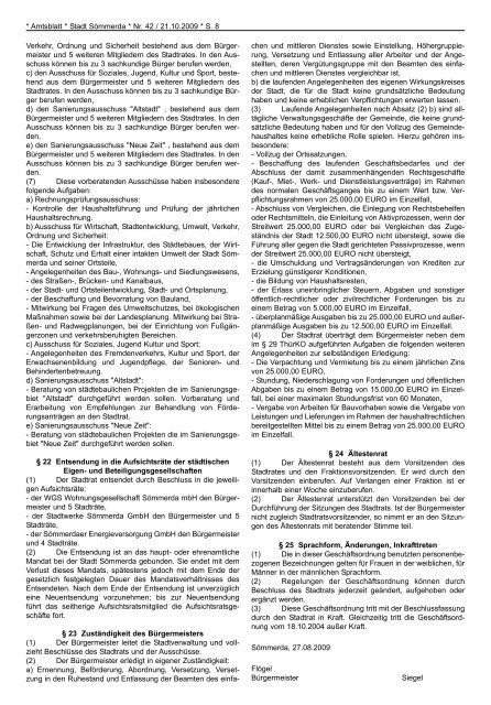 Amtsblatt Nr. 42 vom 21.10.2009 - Sömmerda