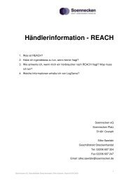 REACH Händlerinformation - Soennecken