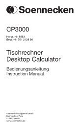 CP3000 Tischrechner Desktop Calculator - Soennecken