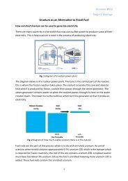 Uranium as an Alternative to Fossil Fuel