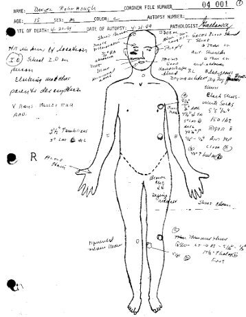 Autopsyfiles.org - Daniel Rohrbough Autopsy Report