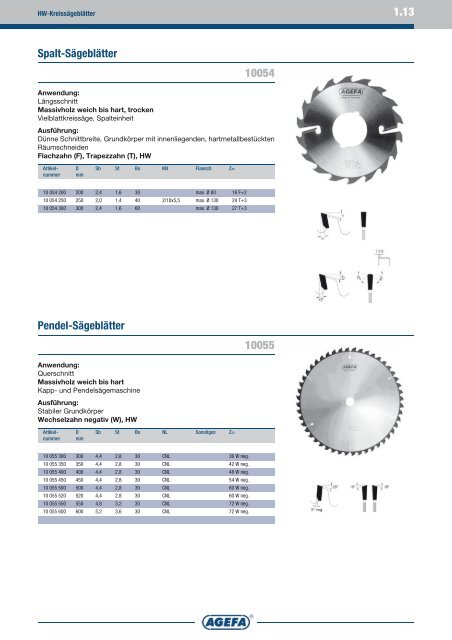 Aufteil-Sägeblätter 10410 - Davidi Werkzeugtechnik