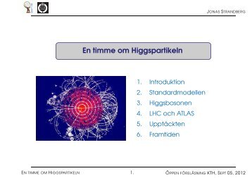 En timme om Higgspartikeln