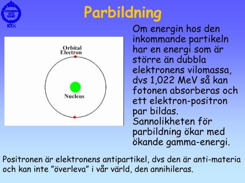 Energi Och Materia? - KTH Particle and Astroparticle Physics