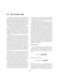 Chapter 18: The Periodic Table