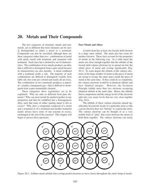 Chapter 20: Metals and Their Compounds