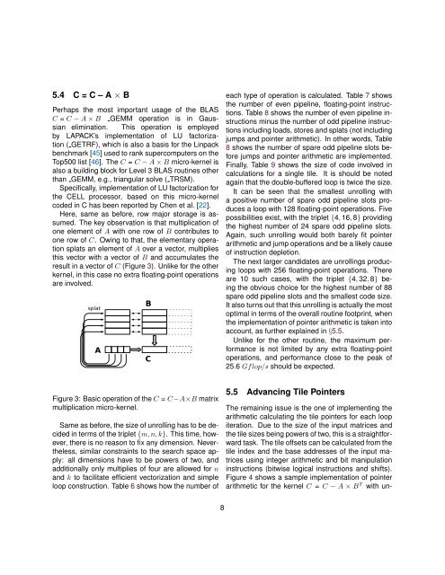 Fast and Small Short Vector SIMD Matrix Multiplication ... - The Netlib