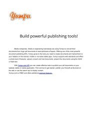 Build powerful publishing tools!