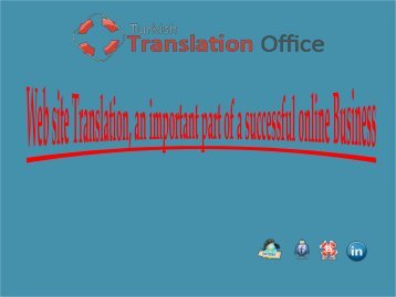 Web site Translation, an important part of a successful online Business