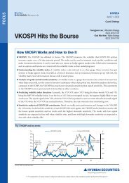 VKOSPI Hits the Bourse