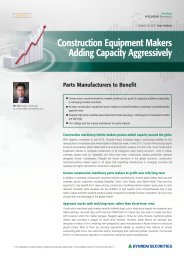 Construction Equipment Makers Adding Capacity Aggressively