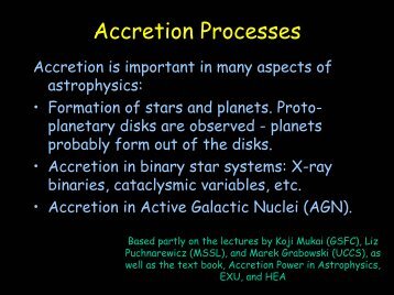 Accretion phenomena and theories