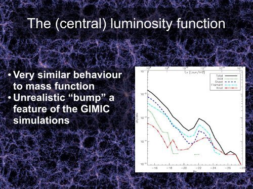 The cosmic web in the GIMIC simulation - CLUES-Project