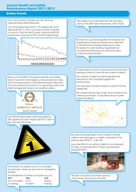 SHE Team Annual Health & Safety performance report - Finning (UK)