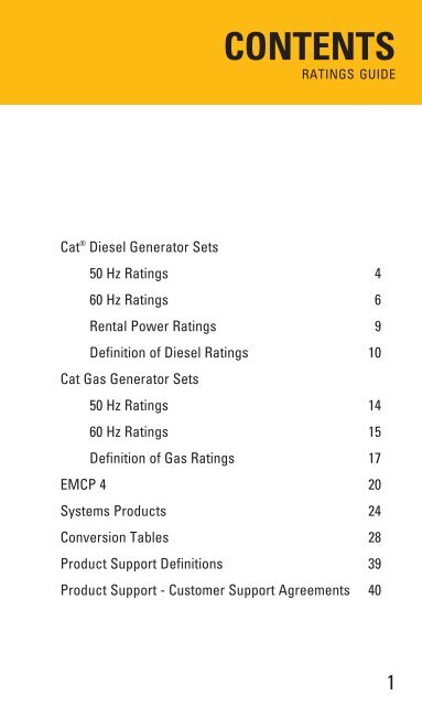 ELECTRIC POWER RATINGS GUIDE - Teknoxgroup