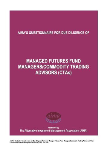 AIMA's Illustrative Questionnaire for Due ... - Interconti, Limited