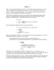 Chapter 21 21.1 Two equally charged particles are held 3.2Ã10â3 m ...