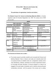 Sub : Document under RTI Act - Ncbindia.com