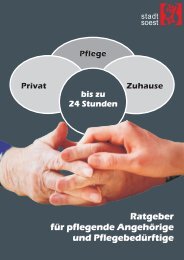 Ratgeber für pflegende Angehörige und Pflegebedürftige ... - Soest