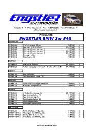 ENGSTLER BMW 3er E46 - Engstler Tuning