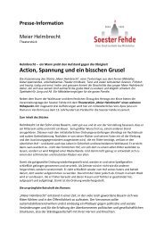 Action, Spannung und ein bisschen Grusel - Die Soester Fehde