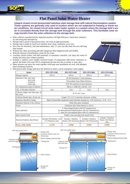 05 Nov 2009 Solar Catalog with price - Sofab.net