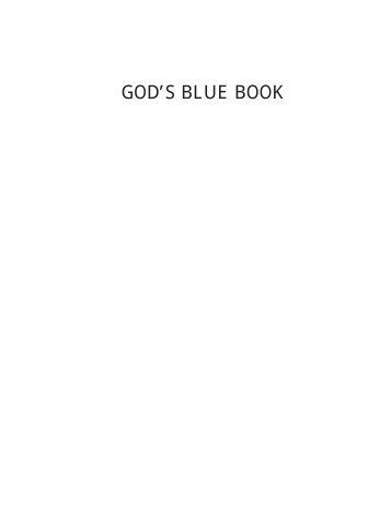 GOD'S BLUE BOOK - Shepherds of Christ Ministries