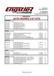 ALFA ROMEO 147 GTA - Engstler Tuning