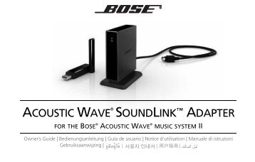 ACOUSTIC WAVE® SOUNDLINK™ ADAPTER - Bose