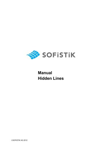 Manual: Hidden Lines (pdf) - SOFiSTiK AG