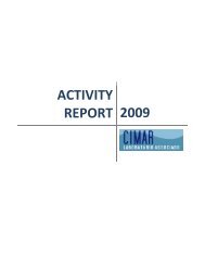 ACTIVITY REPORT 2010 - CIIMAR